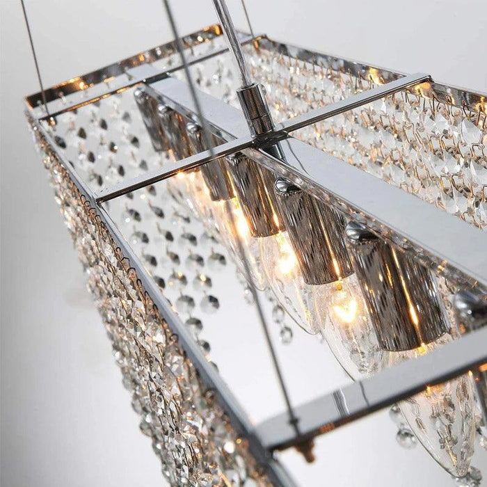 Adena Crystal Tassel Dining Room Chandelier - DWHOME