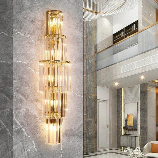 Gio 32" Crystal Wall Sconce-DWHOME
