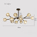Rama Branch Chandelier, Black-DWHOME