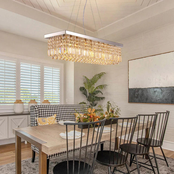 Crystal Kitchen Rectangle Chandelier 47" - DWHOME
