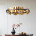 Nera Brushed Brass Modern Chandelier - DWHOME