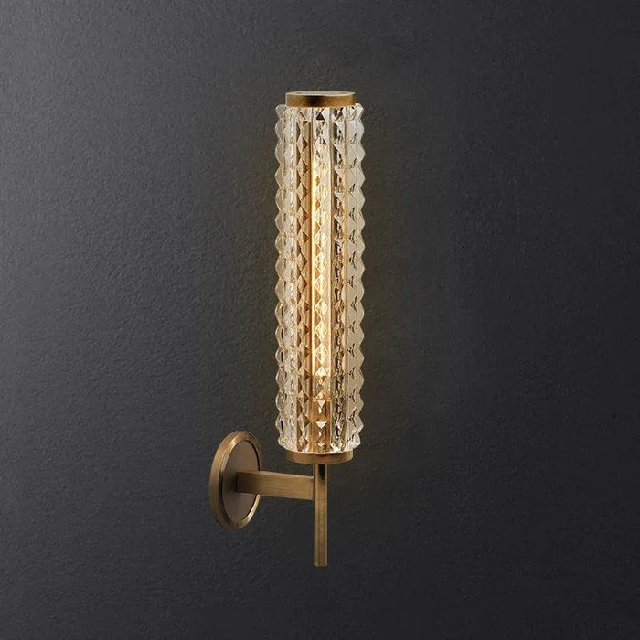 Crystal & Copper Contemporary Wall Sconce - DWHOME