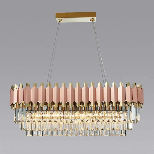 Gio 39" Rose Gold Dining Room Chandelier-DWHOME