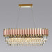 Gio 39" Rose Gold Dining Room Chandelier - DWHOME