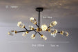 Bari Crystal Branch Chandelier, Black - DWHOME