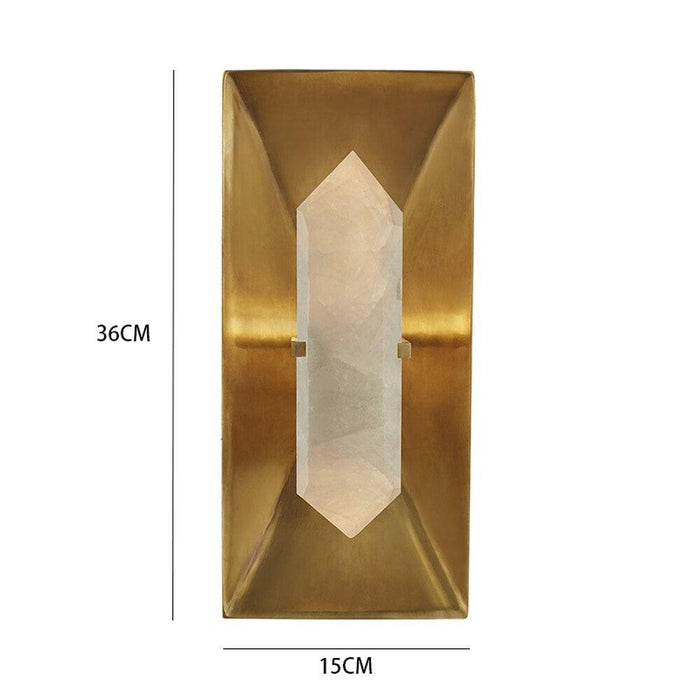 Natural Marble & Copper Wall Sconce - DWHOME