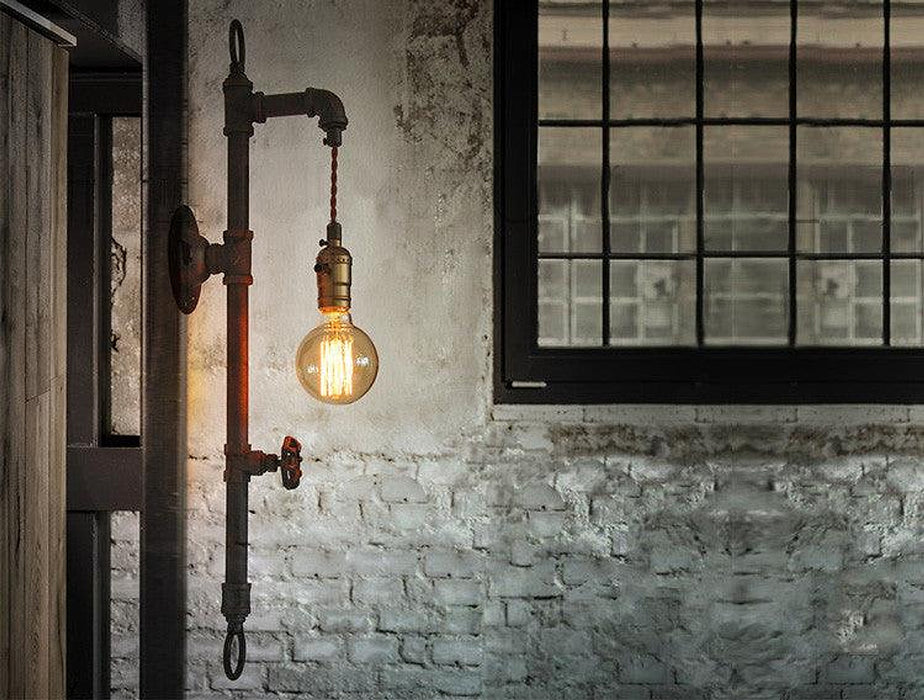 Wall Fixed Water Pipe Turned Wall Light-DWHOME