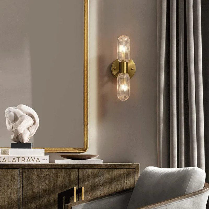 Palermo 12" Brass Wall Light Sconce - DWHOME