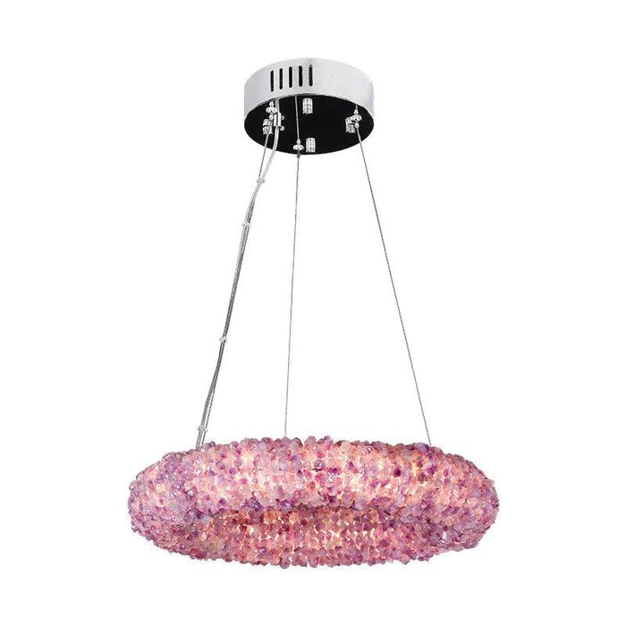 Tadeo Purple Rock Crystal Round Luxury Chandelier-DWHOME