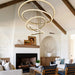 Primary Crystal Multi Rings Chandelier-DWHOME