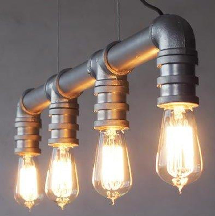 4 head water pipe industrial pendant light-DWHOME