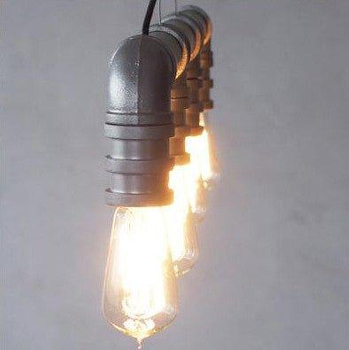 4 head water pipe industrial pendant light-DWHOME