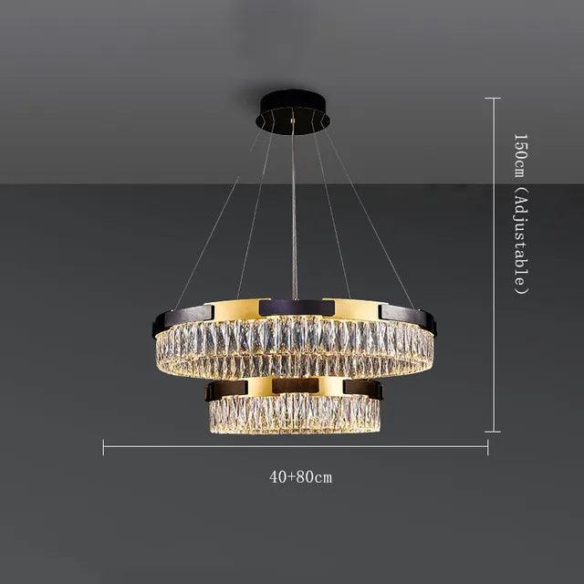Siena Contemporary Crystal Light Fixture - DWHOME