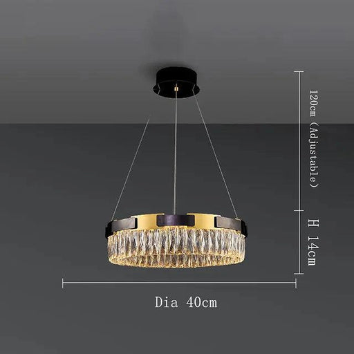 Siena Contemporary Crystal Light Fixture-DWHOME