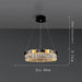 Siena Contemporary Crystal Light Fixture - DWHOME