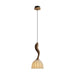 Elowen Twisted Wood Pendant Light-DWHOME