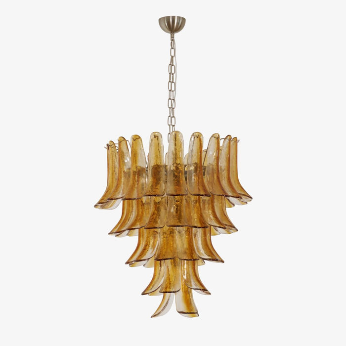 Murano Amber Lily Chandelier-DWHOME