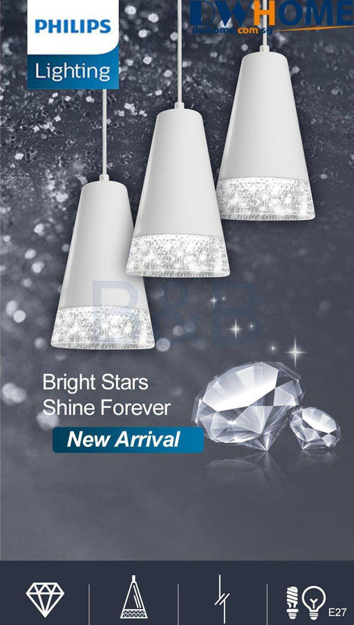 44015 Philips Dining Pendant Light Three Header Modern Simple Room Dining - DWHOME