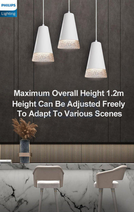 44015 Philips Dining Pendant Light Three Header Modern Simple Room Dining - DWHOME
