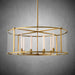 Baker Glass Lantern Modern Round Chandelier 33"44"55"-DWHOME