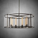 Baker Glass Lantern Modern Round Chandelier 33"44"55"-DWHOME