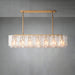 Lattace Clear Glass Rectangular Chandelier 49"67''-DWHOME