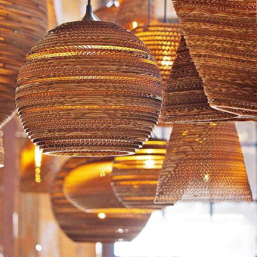 Luminaria Corrugated Board Pendant Light-DWHOME