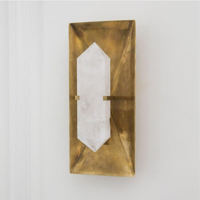 Natural Marble & Copper Wall Sconce - DWHOME