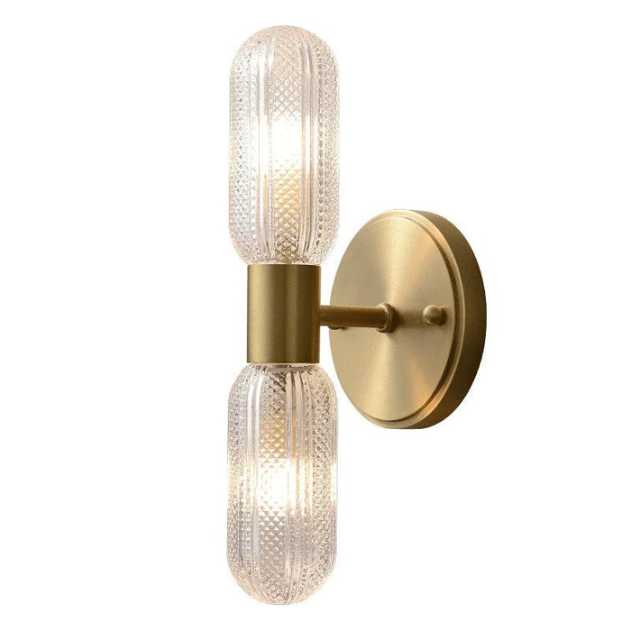 Palermo 12" Brass Wall Light Sconce - DWHOME
