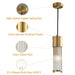 Copper & Glass Kitchen Island Pendant Light-DWHOME