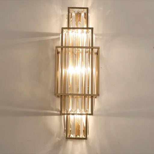 Gio 3-Light Crystal Wall Sconce-DWHOME