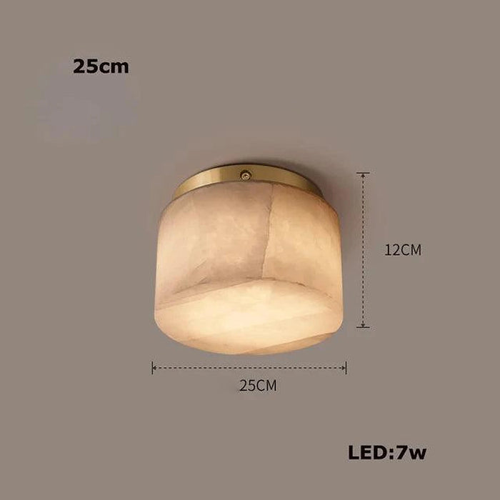 Moonshade Natural Marble Ceiling Light Fixture-DWHOME