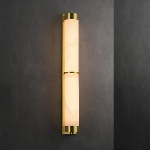 23" Natural Marble & Brass Wall Light - DWHOME