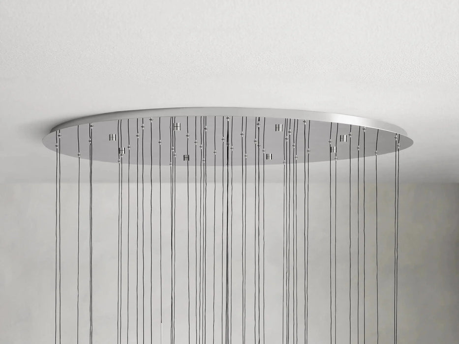 Soltaire Round Chandelier 58"W-DWHOME