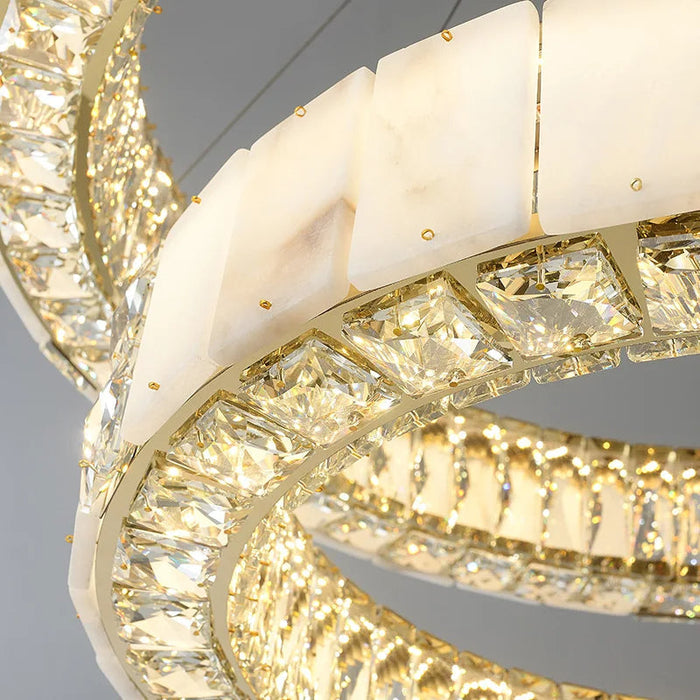 Marble & Crystal Modern Chandelier-DWHOME