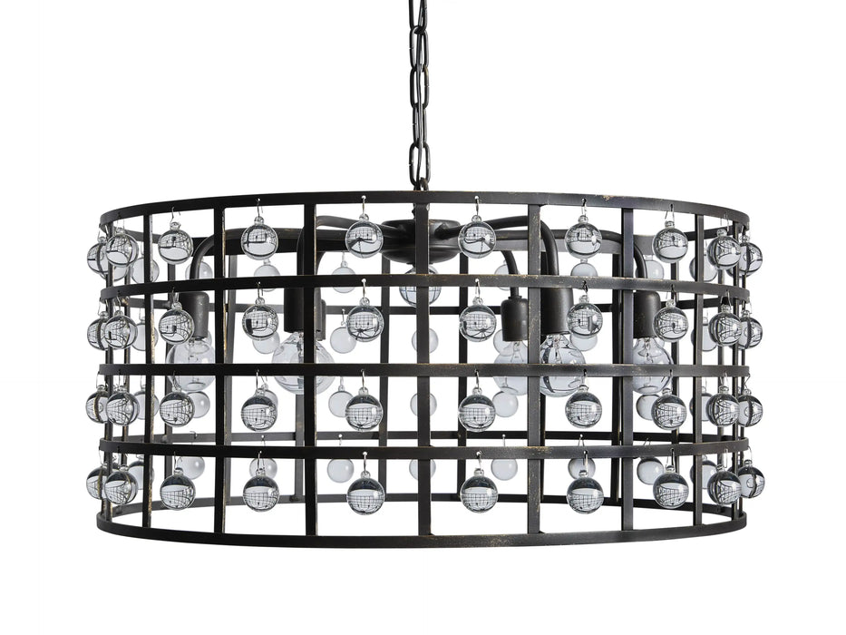 La Cage Round Chandelier 6/8/12 Light-DWHOME