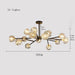 Rama Branch Chandelier, Black-DWHOME