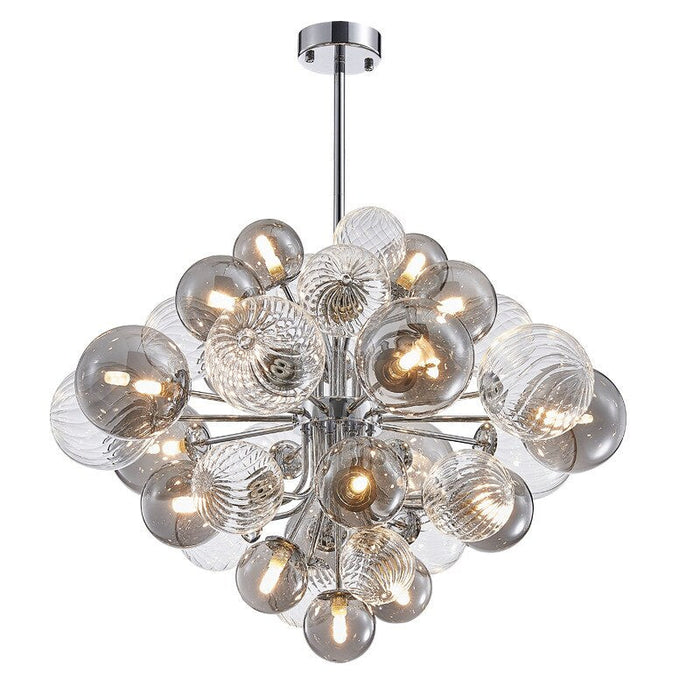 18-Light Glass Modern Chandelier