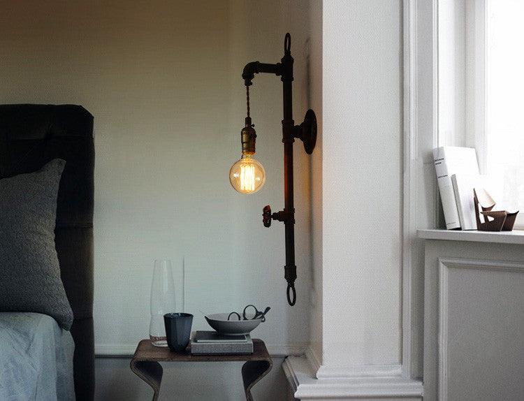Wall Fixed Water Pipe Turned Wall Light - DWHOME