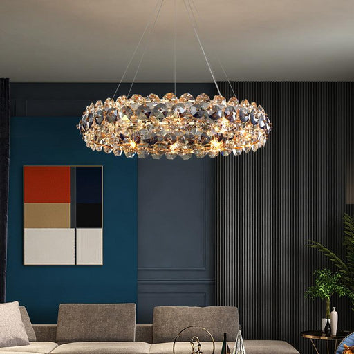 Monte Crystal Wheel Chandelier-DWHOME