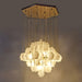 Moonshade Natural Marble Modern Chandelier - DWHOME