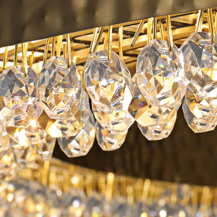 Alleri 4-Ring Crystal Modern Chandelier - DWHOME