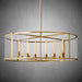 Baker Glass Lantern Modern Round Chandelier 33"44"55"-DWHOME