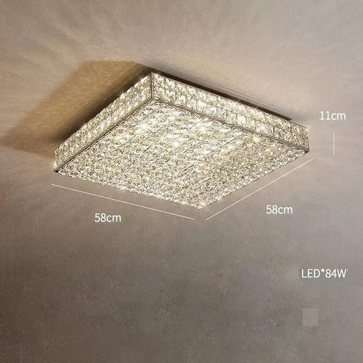Bacci Clear Crystal Light Fixture-DWHOME