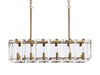 Amaya Rectangular Chandelier 12/16 Light-DWHOME
