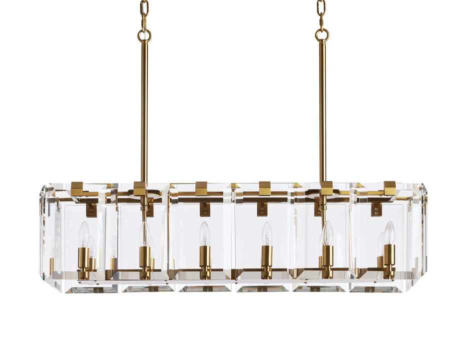 Amaya Rectangular Chandelier 12/16 Light-DWHOME