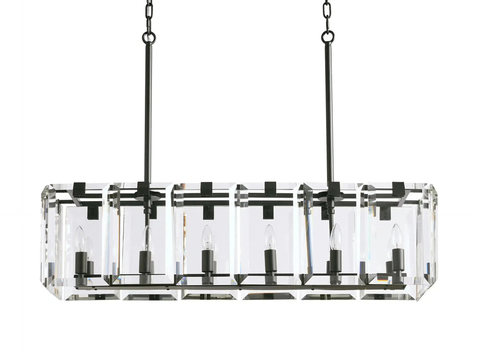 Amaya Rectangular Chandelier 12/16 Light-DWHOME