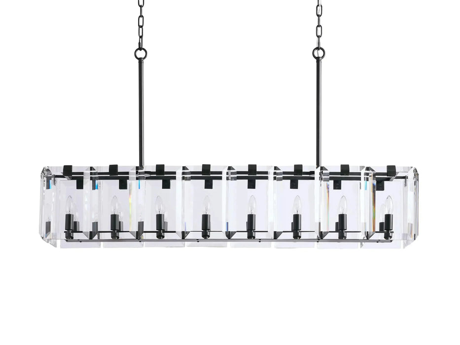 Amaya Rectangular Chandelier 12/16 Light-DWHOME