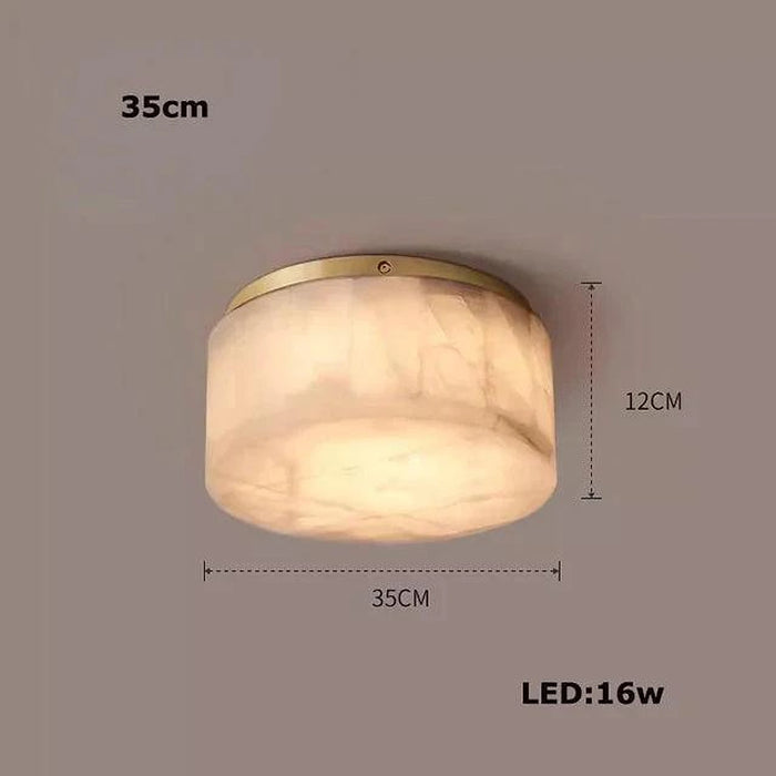 Moonshade Natural Marble Ceiling Light Fixture-DWHOME