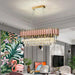 Gio 39" Rose Gold Dining Room Chandelier - DWHOME